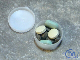 Dåse sortiment til piller, cremer og andet