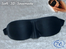 Sovemaske i 3D design - Super behagelig og med plads til øjnene