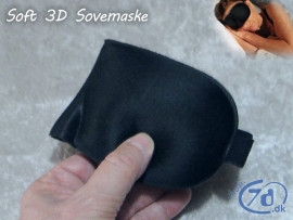 Sovemaske i 3D design - Super behagelig og med plads til øjnene
