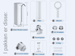 Drikkevand filter til køkkenbord - Ultrafiltration system fra Polen