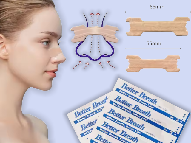 20 Næsestrips - Ånd frit gennem næsen - Anti snorken