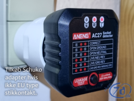 Stikkontakt tester...