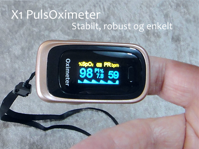 PulsOximeter - Smart og billig iltmåler til finger med perfusion og puls