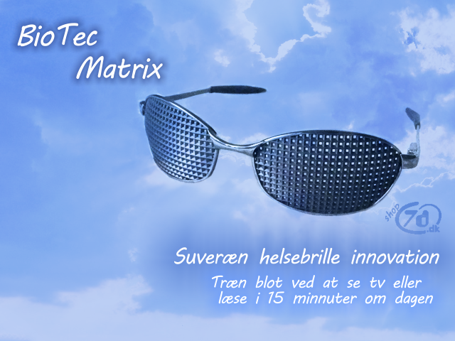 Helsebriller - BioTec refleksfri helsebrille med huller - Dag til dag levering